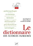 Le dictionnaire des sciences humaines