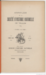 Annales de la Société d'histoire naturelle de Toulon n°13