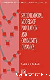 Spatiotemporal models of population and community dynamics