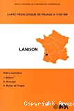 Carte pédologique de France a 1:100000. Langon