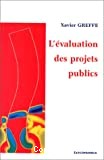 L'évaluation des projets publics