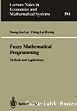 Fuzzy mathematical programming