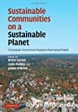 Sustainable communitites on a Sustainable planet