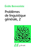 Problèmes de linguistique générale, 2