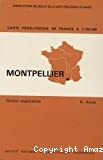 Carte pédologique de france à moyenne échelle : feuille de Montpellier. M-22