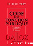 Code de la fonction publique 2009