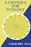 A critique for ecology