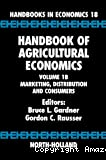 Handbook of agricultural economics vol. 1B: marketing, distribution and consumers