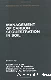 Management of carbone sequestration in soil