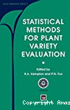 Statistical Methods for Plant Variety Evaluation