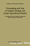 Processing and use of organic sludge and liquid agricultural wastes
