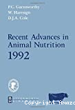 Recent advances in animal nutrition. 1992
