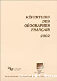 Répertoire des géographes français 2002