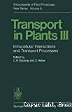 Transport in plants 3 Intracellular interactions and transport processes