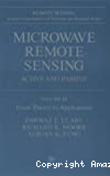 Microwave remote sensing active and passive : vol.3 : From theory to applications