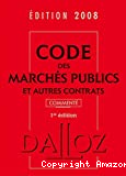 Code des marchés publics et autres contrats