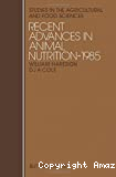 Recent advances in animal nutrition 1987