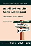 Handbook on life cycle assessment