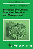 Biological soil crusts; Structure, Function, and Management.