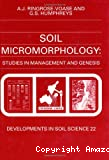 Soil micromorphology : Studies in management and genesis