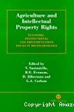 Agriculture and intellectual property rights : economic, institutional and implementation issues in biotechnology