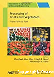 Processing of Fruits and Vegetables