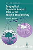Geographical population analysis : tools for the analysis of biodiversity