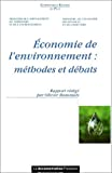 Economie de l'environnement : méthodes et débats