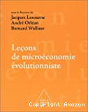 Leçons de microéconomie évolutionniste