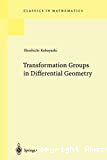 Transformation groups in differential geometry