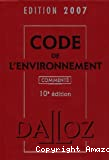 Code de l'environnement 2007