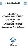L'Europe communautaire, l'état-nation et la société rurale. L'exemple du pays de Redon