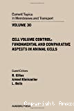 Cell volume control : fundamental and comparative aspects in animal cells