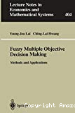 Fuzzy multiple objective decision making