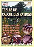 Alimentation des animaux domestiques. Tables de calcul des rations pour bovins (lait et viande), ovins, caprins, porcins