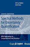 Spectral methods for uncertainty quantification