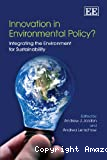 Innovation in environmental policy ? Integrating the environment for sustainability