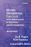 Matrix differential calculus with applications in statistics and econometrics