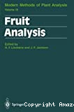 Fruit analysis