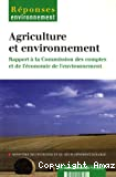 Agriculture et environnement : rapport à la commission des comptes de l'économie de l'environnement