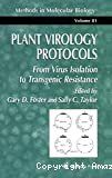 Plant virology protocols : from virus isolation to transgenic resistance