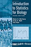 Introduction to statistics for biology