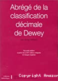 Abrégé de classification décimale de Dewey