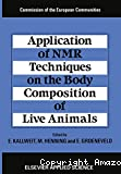 Applications of NMR techniques on the body composition of live animals
