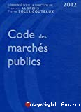 Code des marchés publics 2012