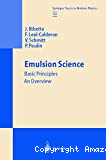 Emulsion science. Basic principles. An overview