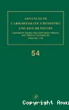 Advances in carbohydrate chemistry and biochemistry. Volume 54 : Cumulative subject and contributor indexes and tables of contents volumes 1-53
