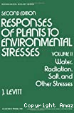 Response of plants to environmental stresses. Volume 2. Water, radiation salt and other stresses