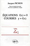 Equations f(x)=0. Courbes y=f(x). Cours et conseils de travail. Exercices et problèmes corrigés