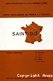 Carte pédologique de France a 1:100000. Saint Die